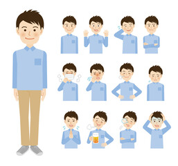 若い男性セット