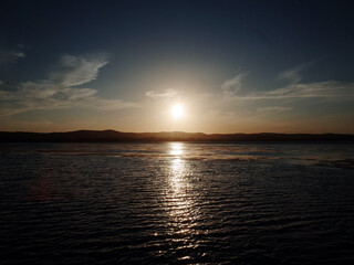 sunset on the beach