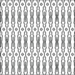  Geometric vector pattern with triangular elements. Seamless abstract ornament for wallpapers and 

backgrounds. Black and white colors.