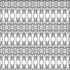  Geometric vector pattern with triangular elements. Seamless abstract ornament for wallpapers and 

backgrounds. Black and white colors.