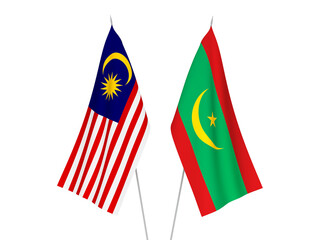 Malaysia and Islamic Republic of Mauritania flags