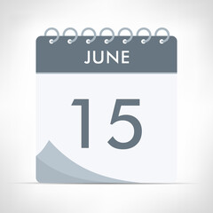 June 15 - Calendar Icon