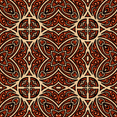 stylized ethnic pattern.