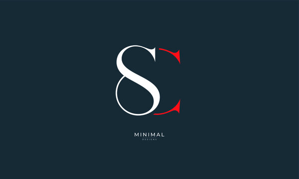 Alphabet letter icon logo SC