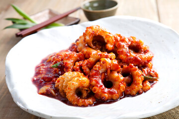 fried spicy octopus