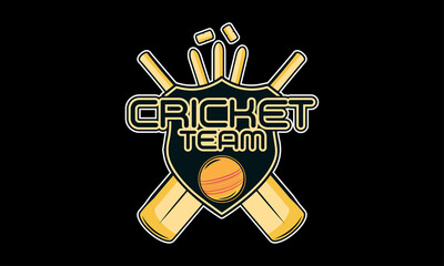 Cricket league logo. Creative cricket icon logo vector.