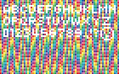 ドットで描こう！カラフルなドット絵ベース05 ランダム02