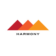 Triangle logo in harmony color