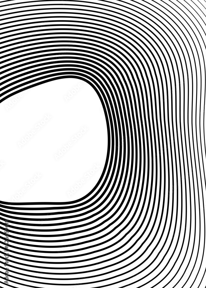Poster design elements. curved sharp corners many streak. abstract vertical broken stripes on white backgro