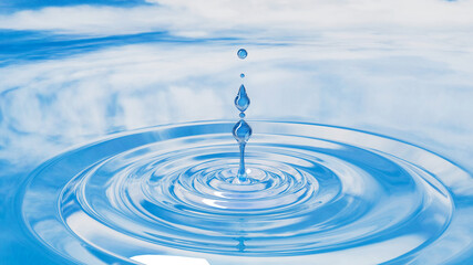 beautiful abstract background with water drops water drops splash circles