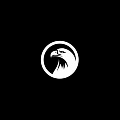 simple eagle icon logo vector illustration