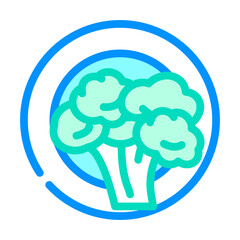 vegetarian diet color icon vector. vegetarian diet sign. isolated symbol illustration