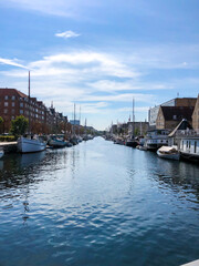 Fototapeta na wymiar canals with boats