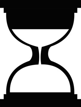Vector illustration of an hourglass icon
