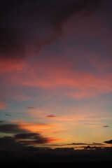 sunset over the sea