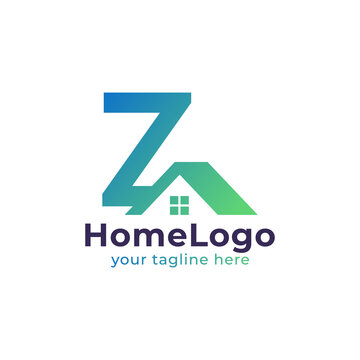 Real Estate Z Letter Logo Design. Usable for Construction Architecture Building Logo. Flat Vector Logo Design Ideas Template Element. Eps10 Vector