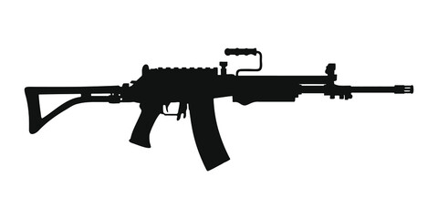 assault rifle silhouette 