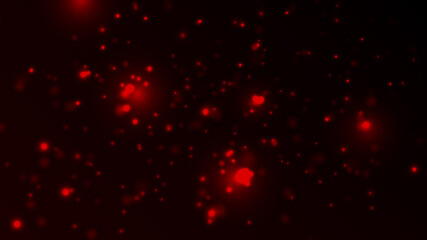 Red and Orange Bokeh Lights Background. Beautiful Abstract Background. Vector illustration