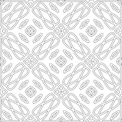  Geometric vector pattern with triangular elements. Seamless abstract ornament for wallpapers and 

backgrounds. Black and white colors.