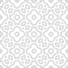  Geometric vector pattern with triangular elements. Seamless abstract ornament for wallpapers and 

backgrounds. Black and white colors.