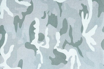 The texture of natural coarse cotton camouflage fabric.Abstract background of military fabric. © Natalya