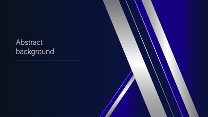Abstract background, dark blue background and white shapes
