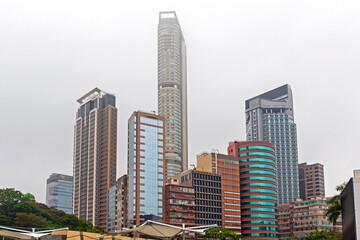 Fototapeta premium Kowloon Skyscrapers Hong Kong
