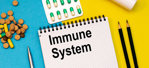 Treatment word, Immune System word with medical concepts and medical equipment