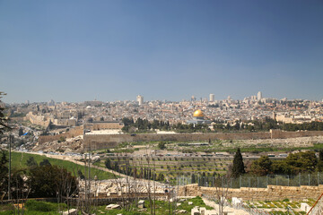 Fototapeta na wymiar View of the city of Jerusalem