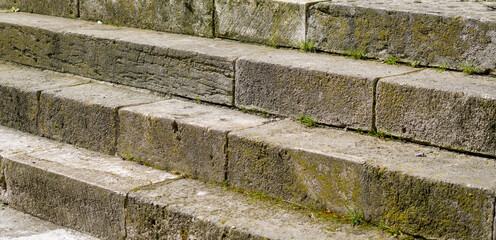 Stone stairs photographed in Bavaria and without artificial light