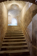 Stone stairs photographed in Bavaria and without artificial light