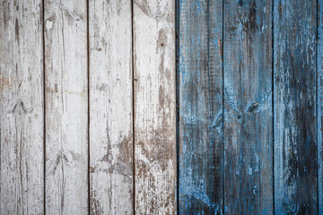 Old painted wood wall. Vintage wood background
