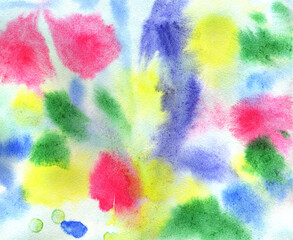 background of watercolor multicolored streaks
