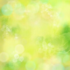 Fototapeta na wymiar spring background - abstract banner - green blurred bokeh lights