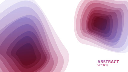 Banner with abstract gradient design elements. Futuristic abstract modern pattern with fluid colors, soft wave shapes for your graphic design. Vector illustration.