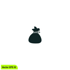 money bag icon vector illustration simple design element