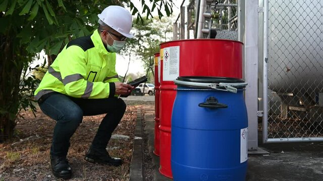 Engineer checks the fuel, checks the delivery of goods, checks the validity of the product.