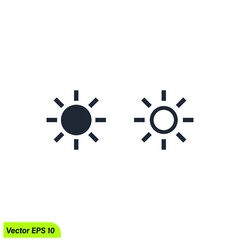 sunburst logo template vector illustration