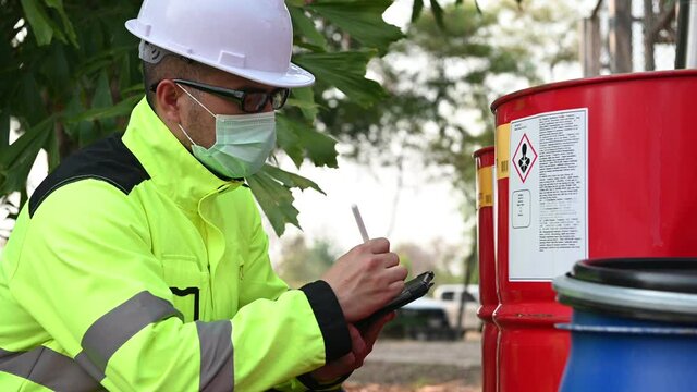 Engineer checks the fuel, checks the delivery of goods, checks the validity of the product.