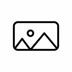 picture image icon. Vector illustration.