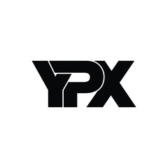 YPX letter monogram logo design vector