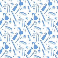 Vector Pattern Barber Beauty Hairdressing salon