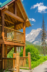Luxury house at sunny day in Vancouver, Canada.