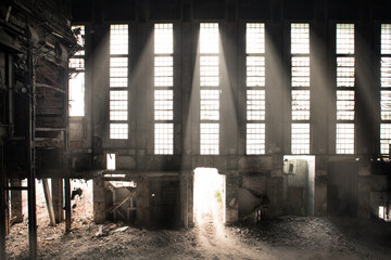 abandoned factory building