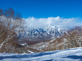 冬の戸隠スキー場の景色