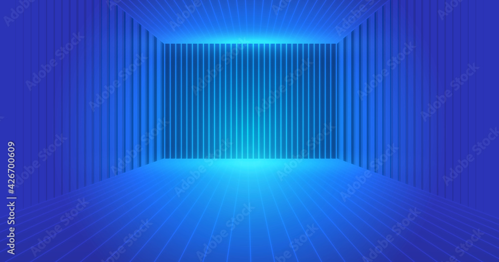 Poster lines build an extended space, a sense of science and technology, a sense of space background