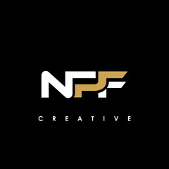 NPF Letter Initial Logo Design Template Vector Illustration