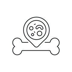 Bone marrow donor linear icon. Donation. Surgical medicine. Thin line customizable illustration. Contour symbol. Vector isolated outline drawing. Editable stroke