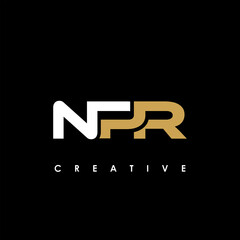 NPR Letter Initial Logo Design Template Vector Illustration