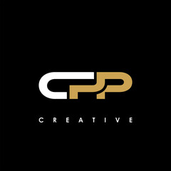 CPP Letter Initial Logo Design Template Vector Illustration